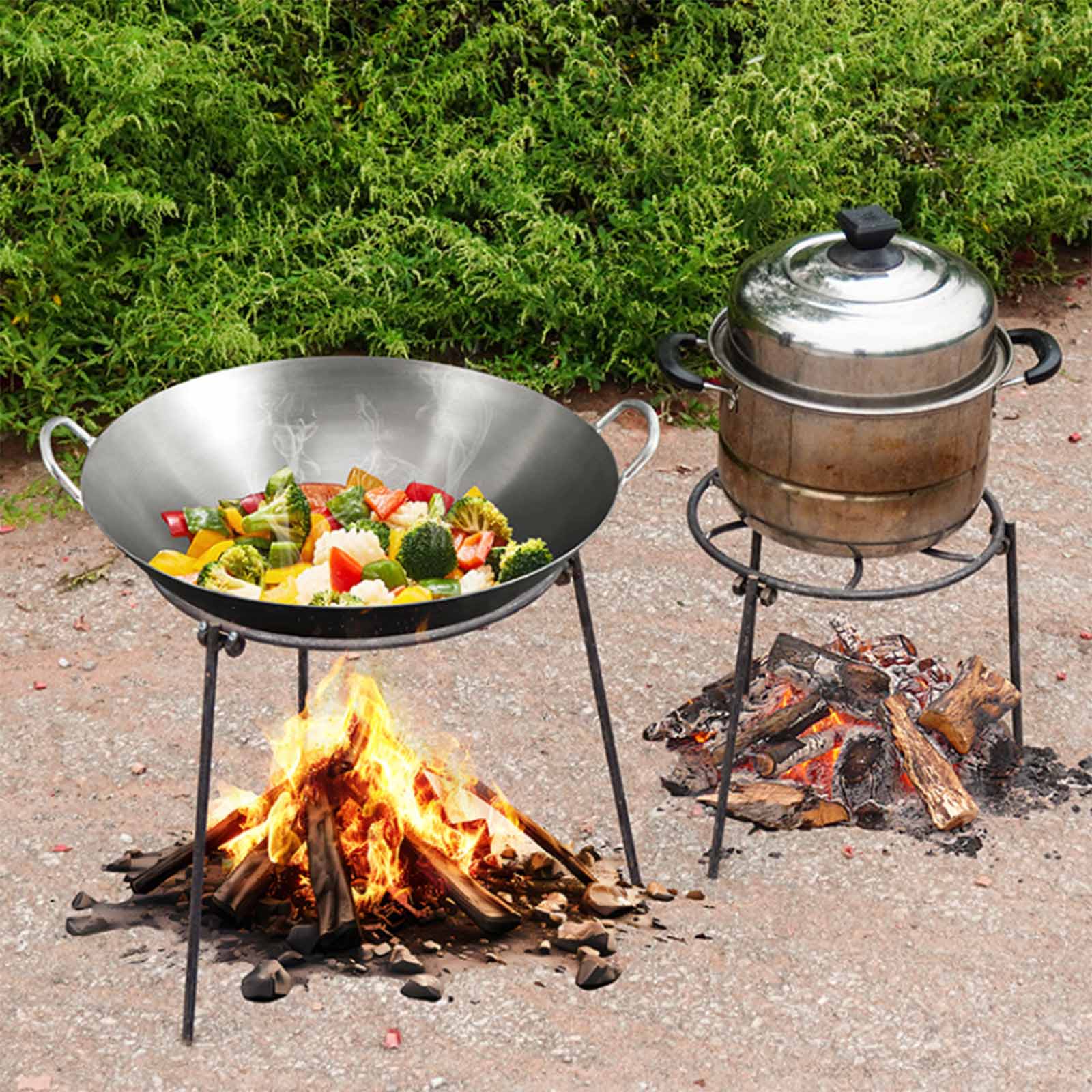 Camping Cooking Pot Tripod - Składany grill trójnożny na ognisko, przenośny