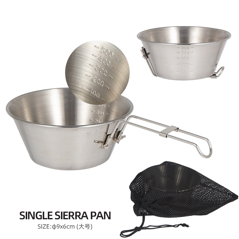 Camping No Cooking Meals - 1 szt. Składana miska outdoorowa ze