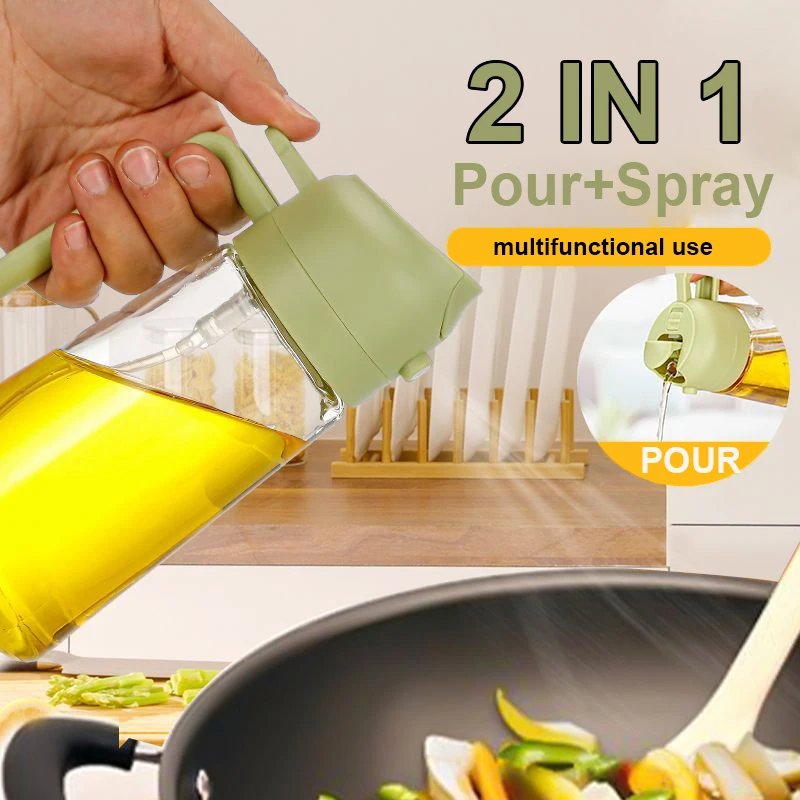 Camping Cooking Oil - Opryskiwacz 2 w 1, frytownica kuchenna,
