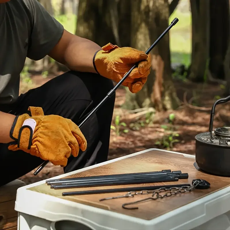 Camping Cooking Pot Tripod - Duży trójnóg do ogniska na zewnątrz,