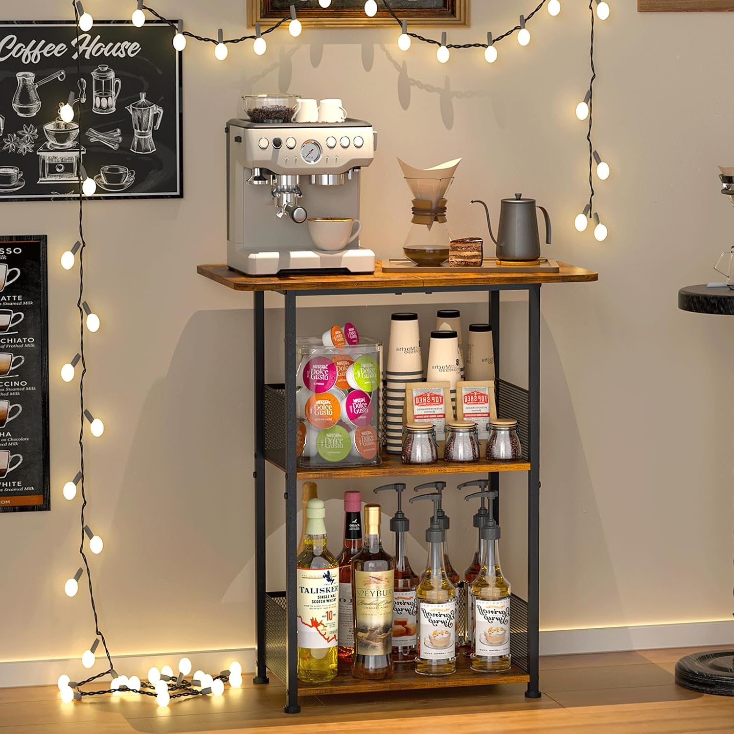 Pocket Coffee Maker - Mini stojący regał na kawę, 3-poziomowy