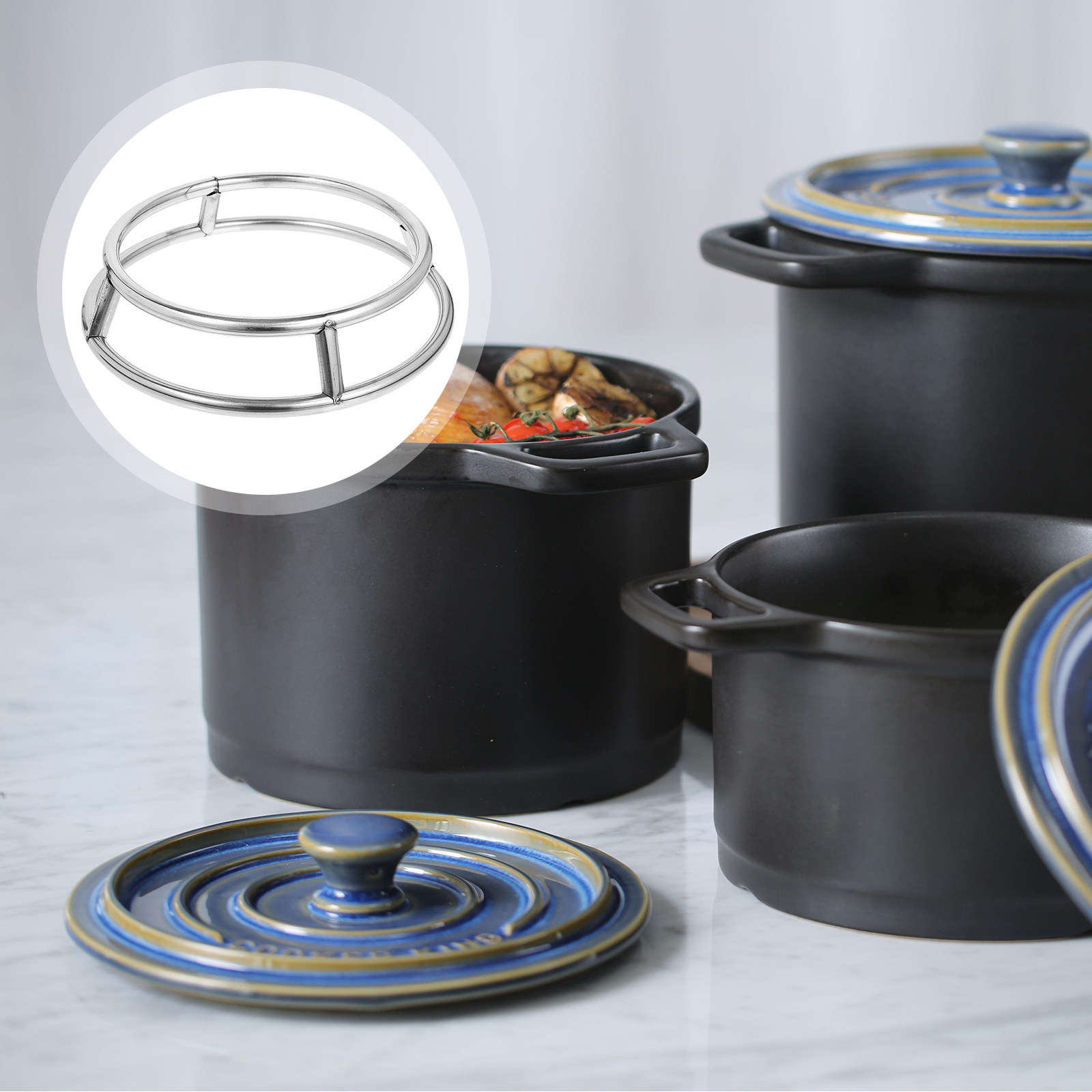 Camping Cooking Pot Tripod - Wytrzymały stojak na garnek ze stali