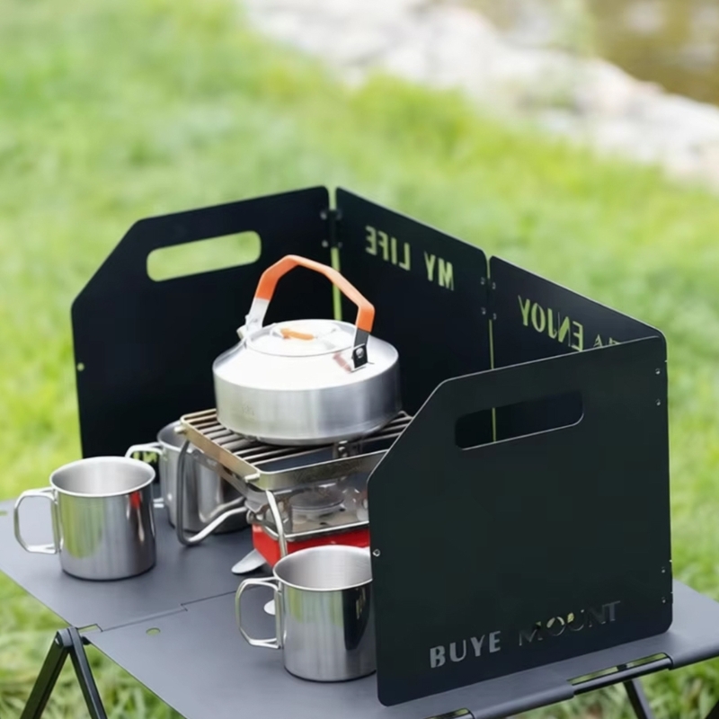 Camping No Cooking Meals - Osłona boczna kuchenki kempingowej do gotowania