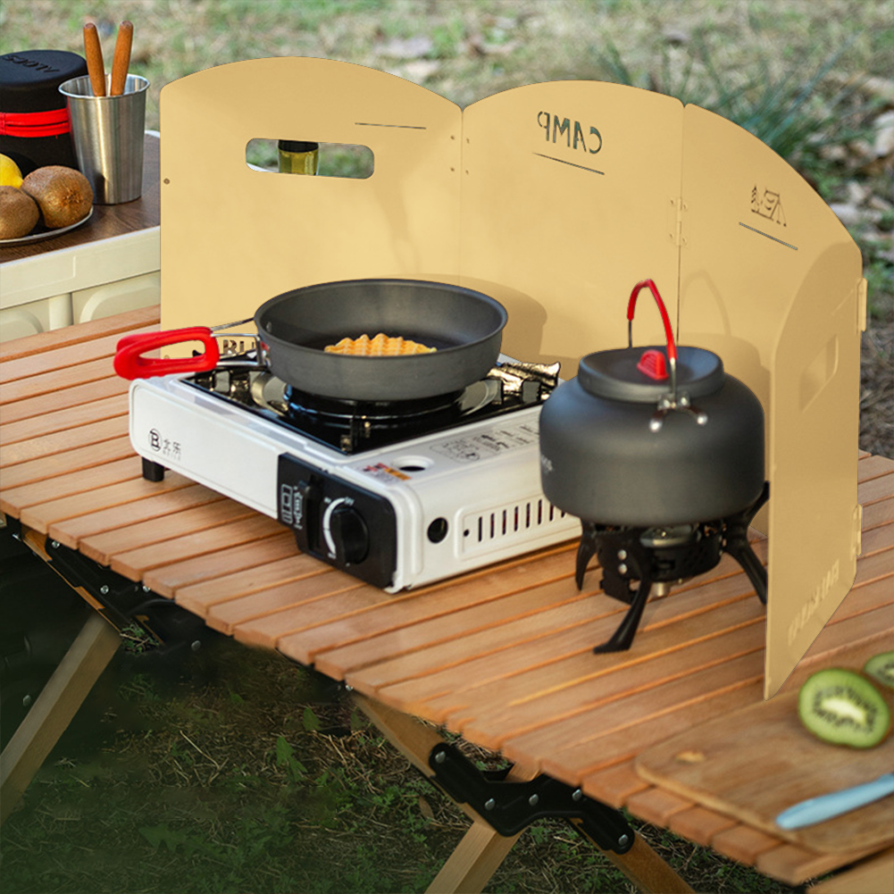 Camping Cooking Hob - Składana Osłona Przeciwwietrzna Kuchenki Gazowej Kempingowej