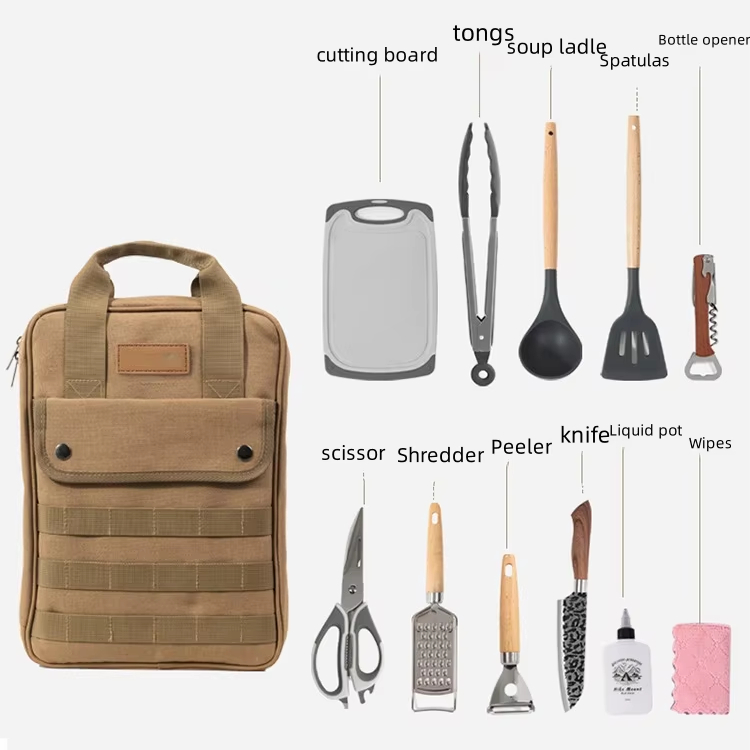 Zestaw akcesoriów do gotowania – Camping Cooking Set With Bag recenzja i cena