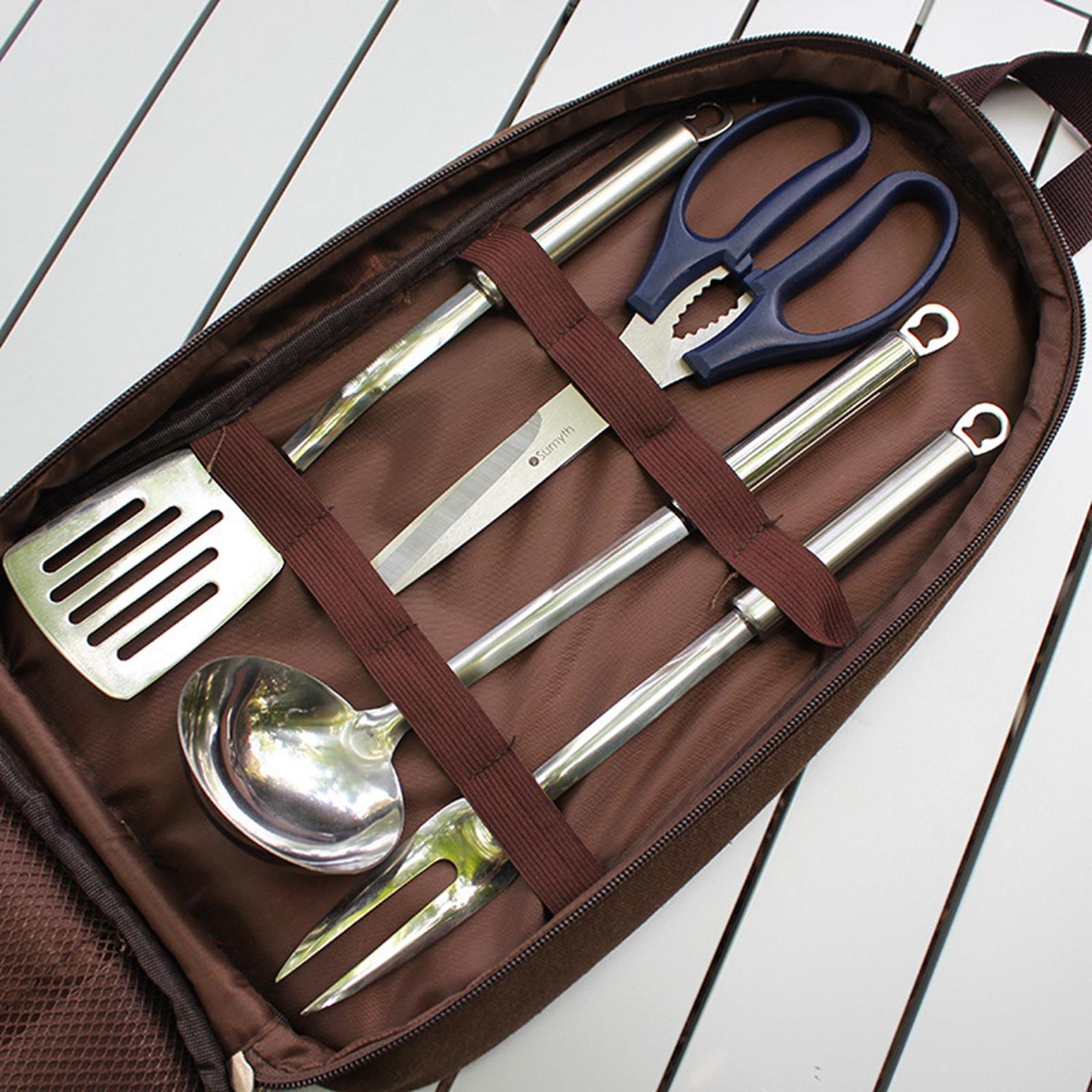 7-częściowy zestaw przyborów k – Camping Cooking Set With Bag recenzja i cena