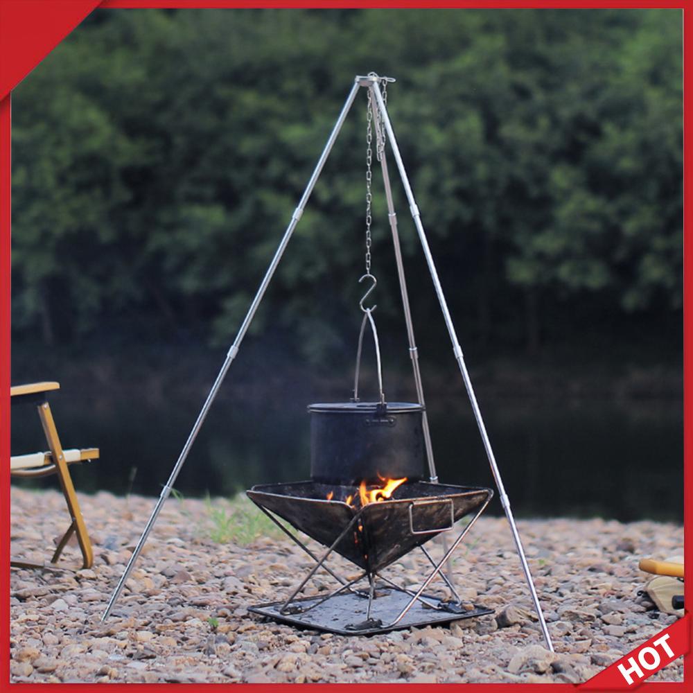 Przenośny, rozkładany statyw d – Camping Cooking Pot Tripod recenzja i cena