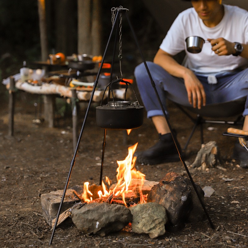 Przenośny trójnóg do gotowania – Camping Cooking Pot Tripod recenzja i cena