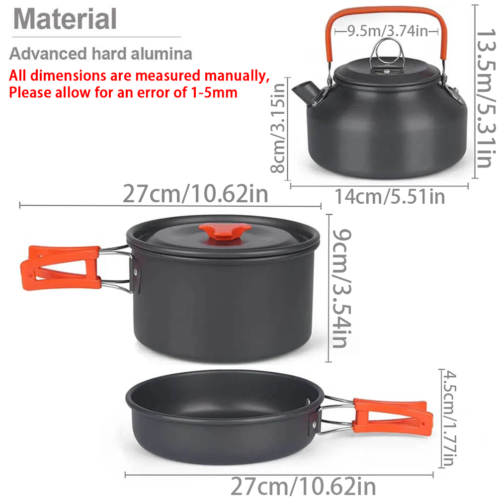 1 sztuk/1 zestaw zestaw naczyń – Camping Cooking Set With Bag recenzja i cena