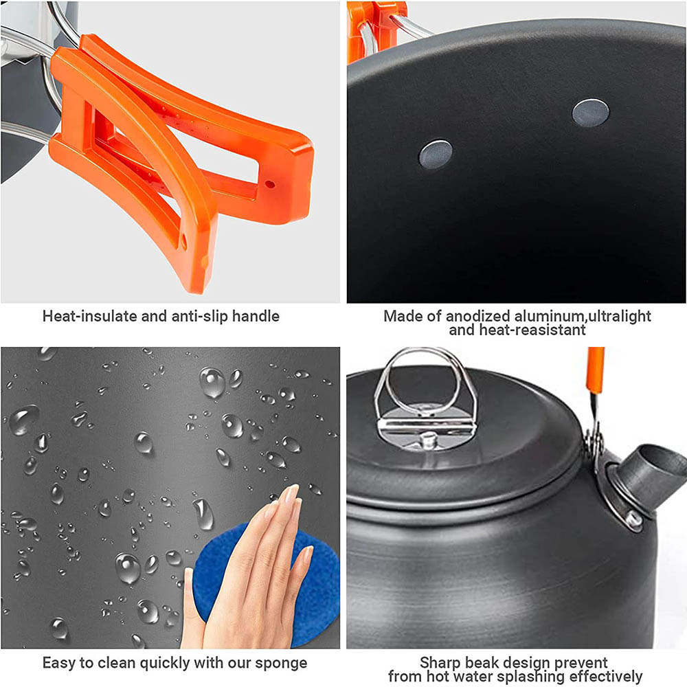 1 sztuk/1 zestaw zestaw naczyń – Camping Cooking Set With Bag recenzja i cena