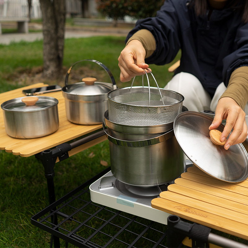 NOBANA najnowszy zestaw garnkó – Camping Cooking Set With Bag recenzja i cena