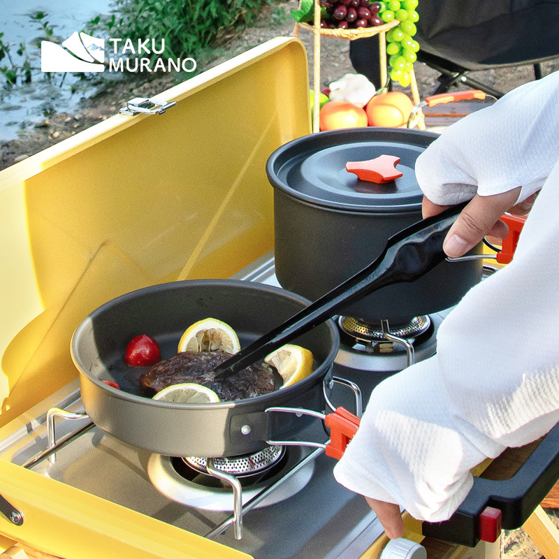 Zestaw naczyń kuchennych do bi – Camping Cooking Set With Bag recenzja i cena